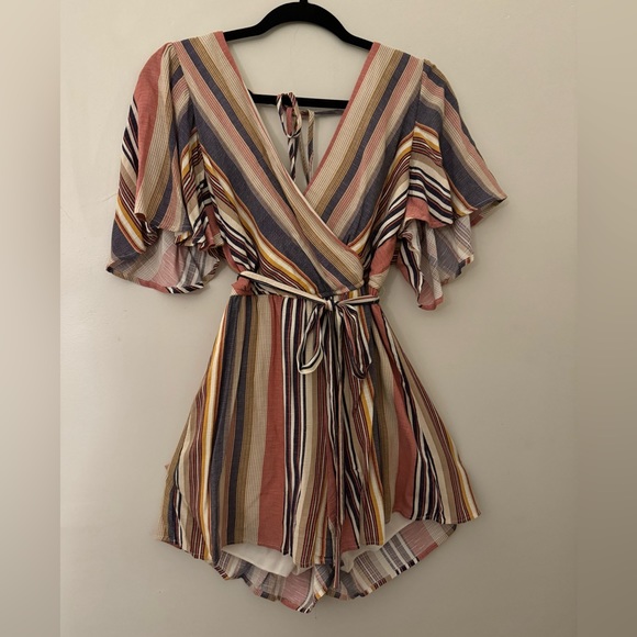 Striped Romper - Picture 1 of 1